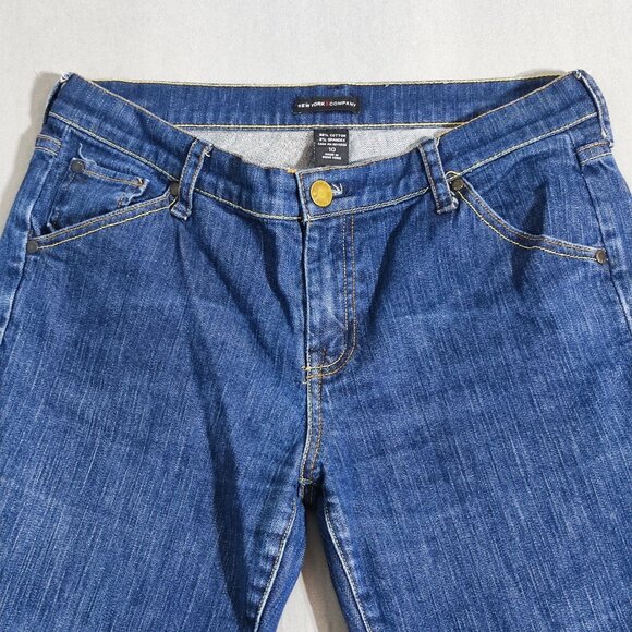 New York & Company Capri jeans women's size 10 denim blue colour - Picture 2 of 11